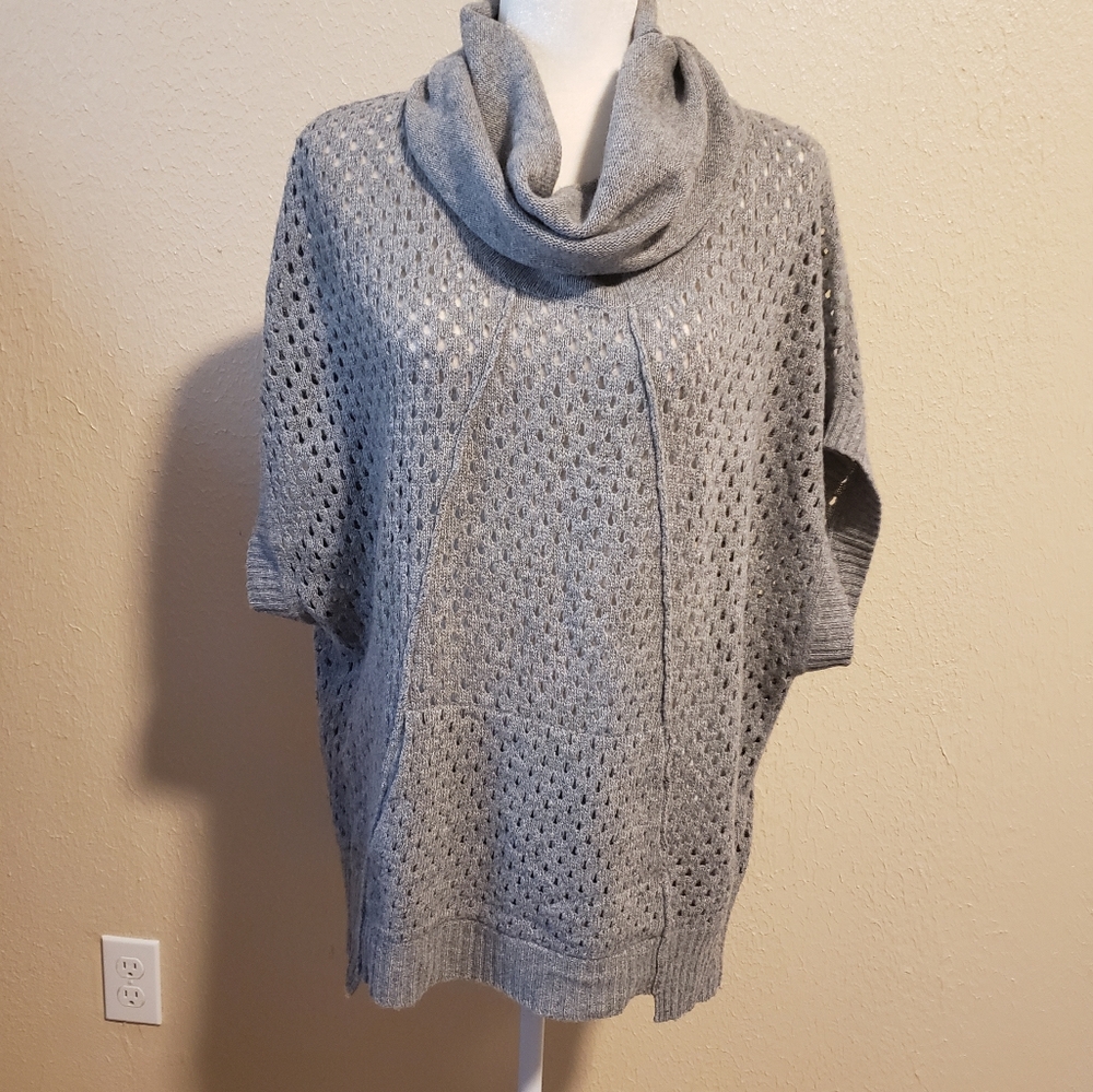 Rebecca Taylor Sweater Cowl Neck Size Medium Extrafine lambswool‎ Cashmere blend